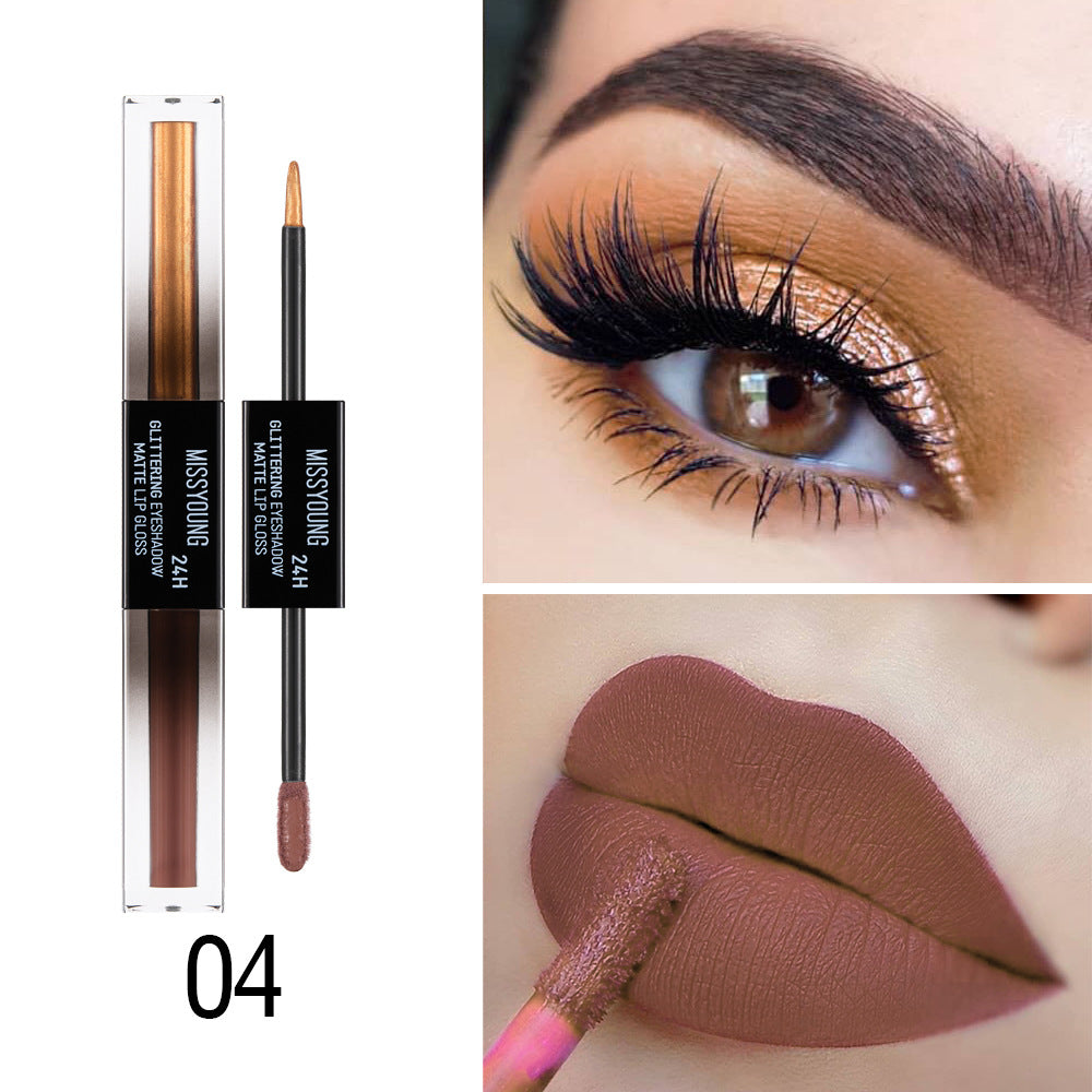 Double-ended Monochrome Eye Shadow And Lip Gloss