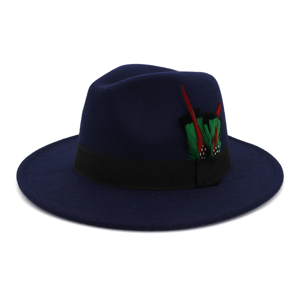 Classic Cotton Feathered Fedora