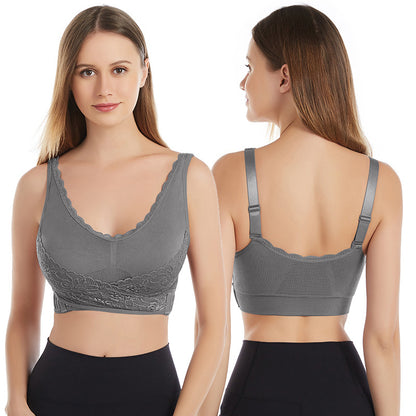 Lace Scallop Edge Sports Bra