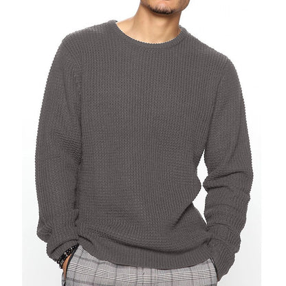 Long Sleeve Crew Neck Casual Men's Loose