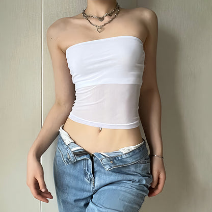 Mesh Crop Top