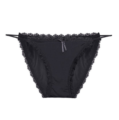 Low Rise Scalloped Edge Lace String Panties