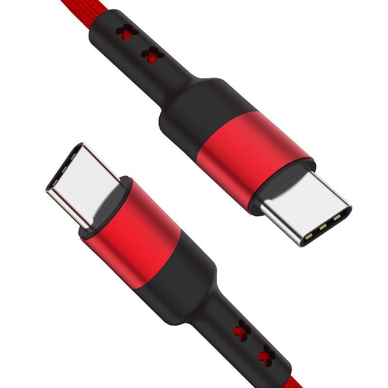 Double Head Type C Data Cable PD60W Fast Charging Cable