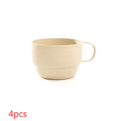 Wheat straw milk coffee cup