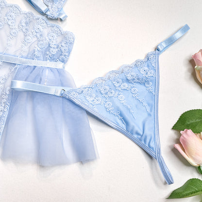 Baby Blue Lingerie Set