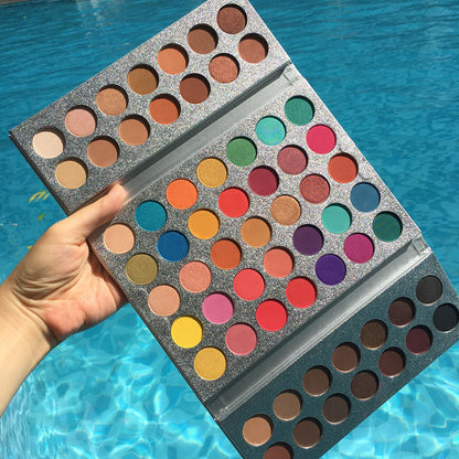 63 Colors High Gloss Matte Eye Shadow Plate