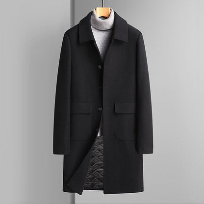 Korean Style Casual Winter Thickened Velvet Woolen Coat