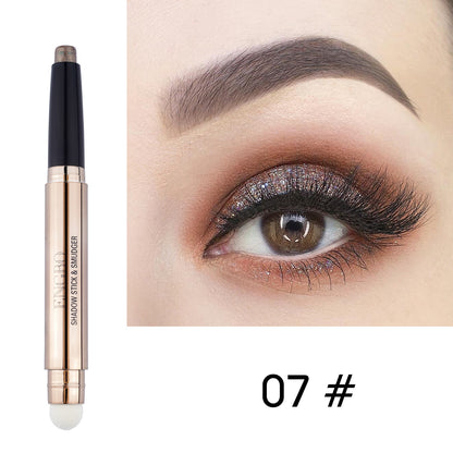 Double Headed Monochrome Eye Shadow Pen Pearlescent Sleeping Silkworm