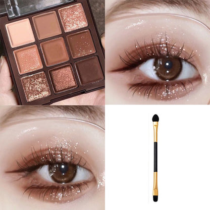 Chocolate Grid Earth Color Pure Nude Makeup Eye Shadow Plate