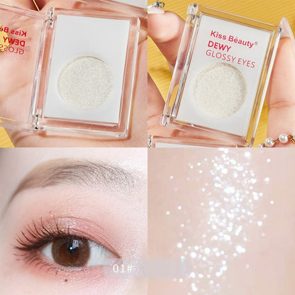 Pearlescent Solid Non Flying Powder Eye Shadow Cream