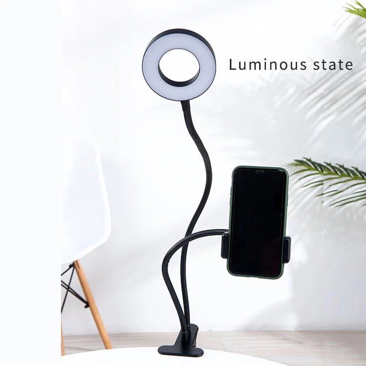 Selfie Ring Light With Cell Phone Holder For Live Stream