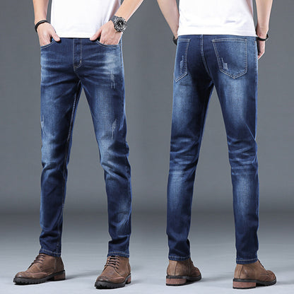 Lined Cotton Denim Jeans