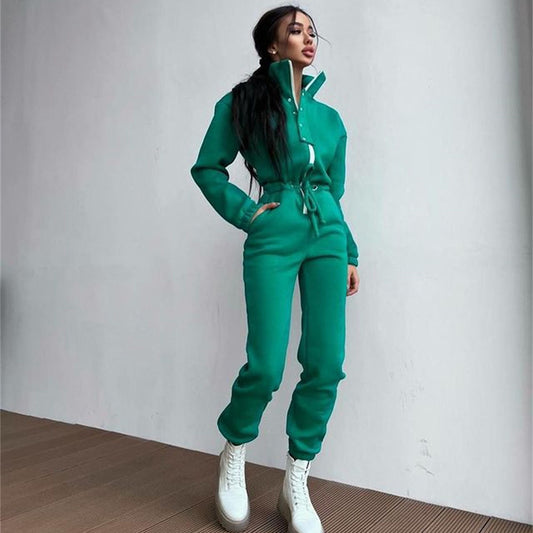 Half Zip Jumpsuit