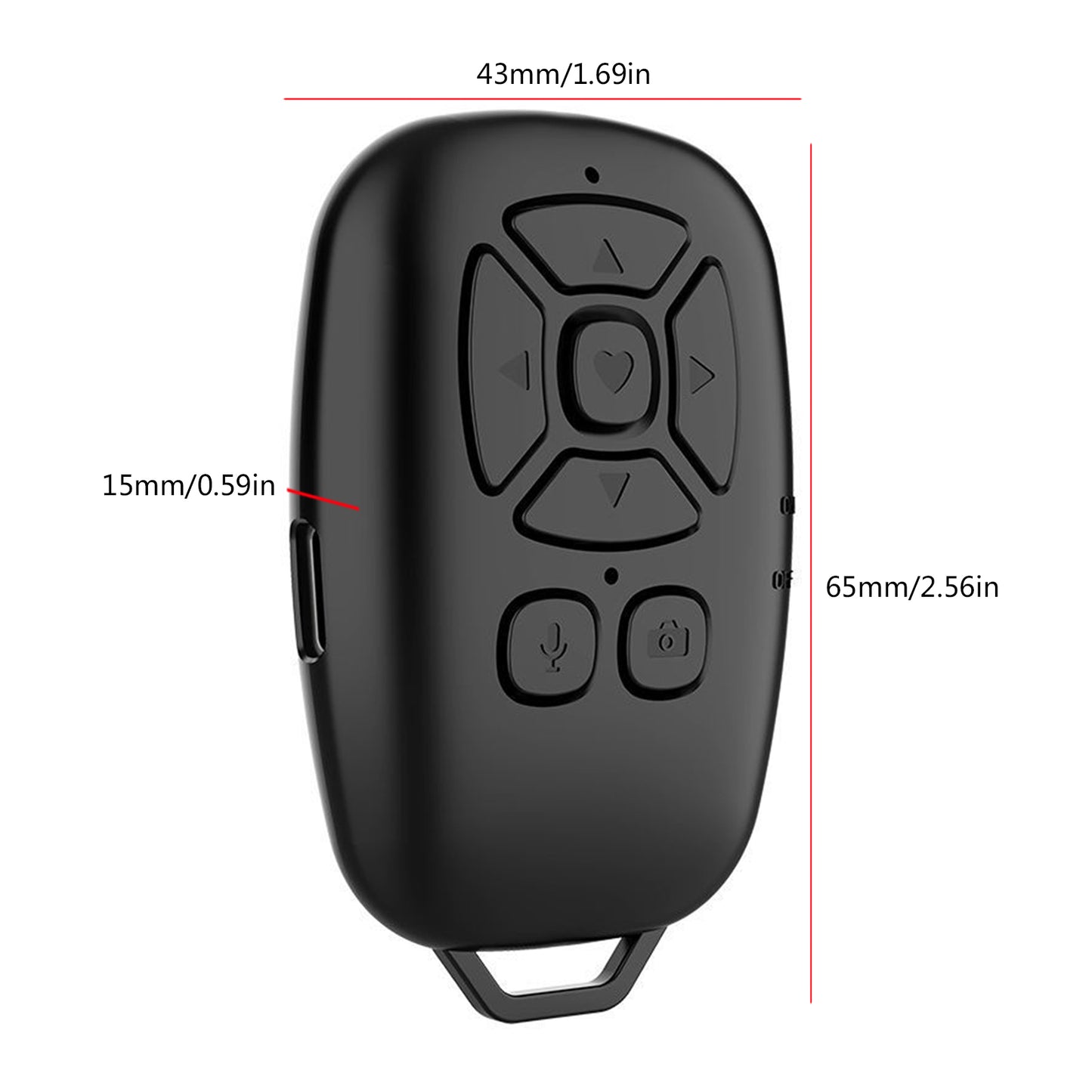 Rechargeable Bluetooth Selfie Remote