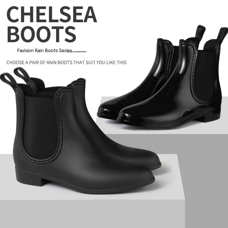 Women's Low-cut Rain Boots Plastic