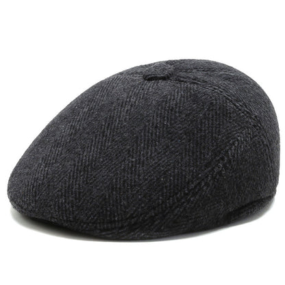 Fashionable Warm Ear Protection Flat Cap