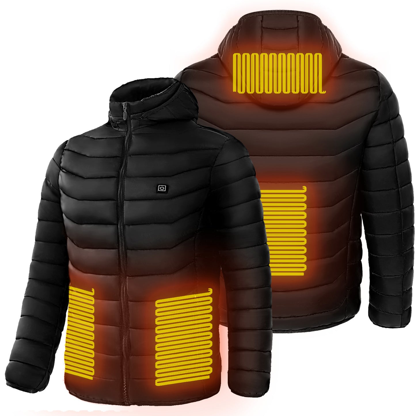 9 Heat Zones Heated Puffer Jacket