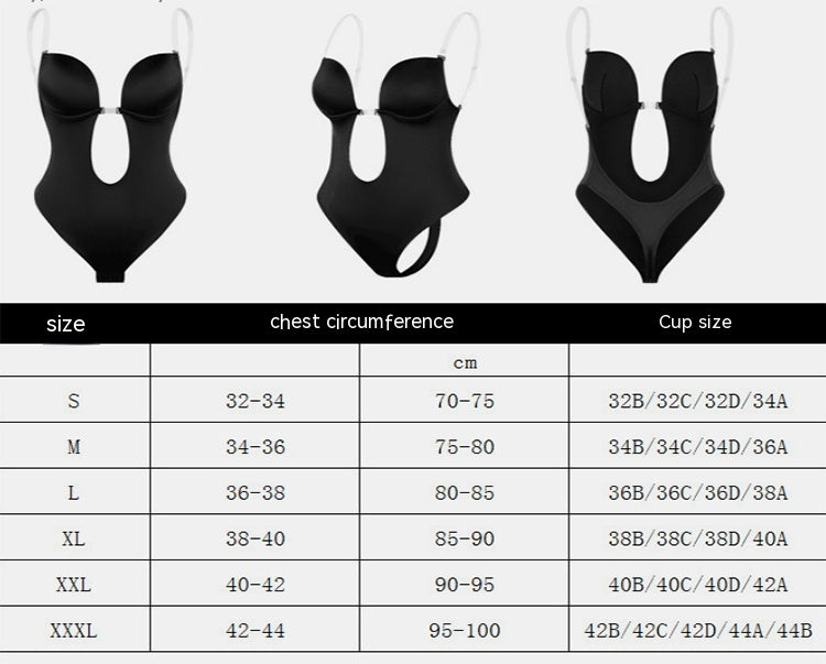 One Piece Halter Crotch Strap Plunge Corset BodySuit