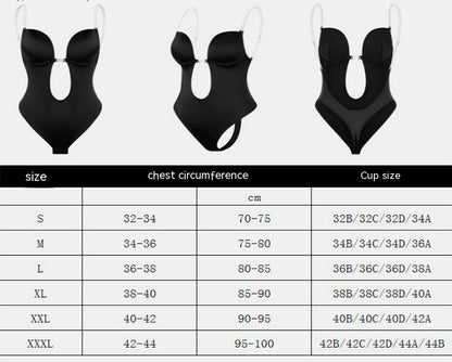 One Piece Halter Crotch Strap Plunge Corset BodySuit