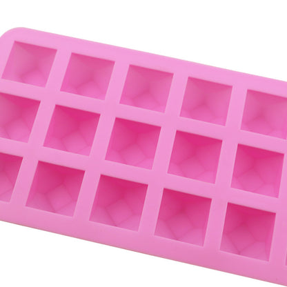 18 Grid Silicone Diamond Ice Cube Mold