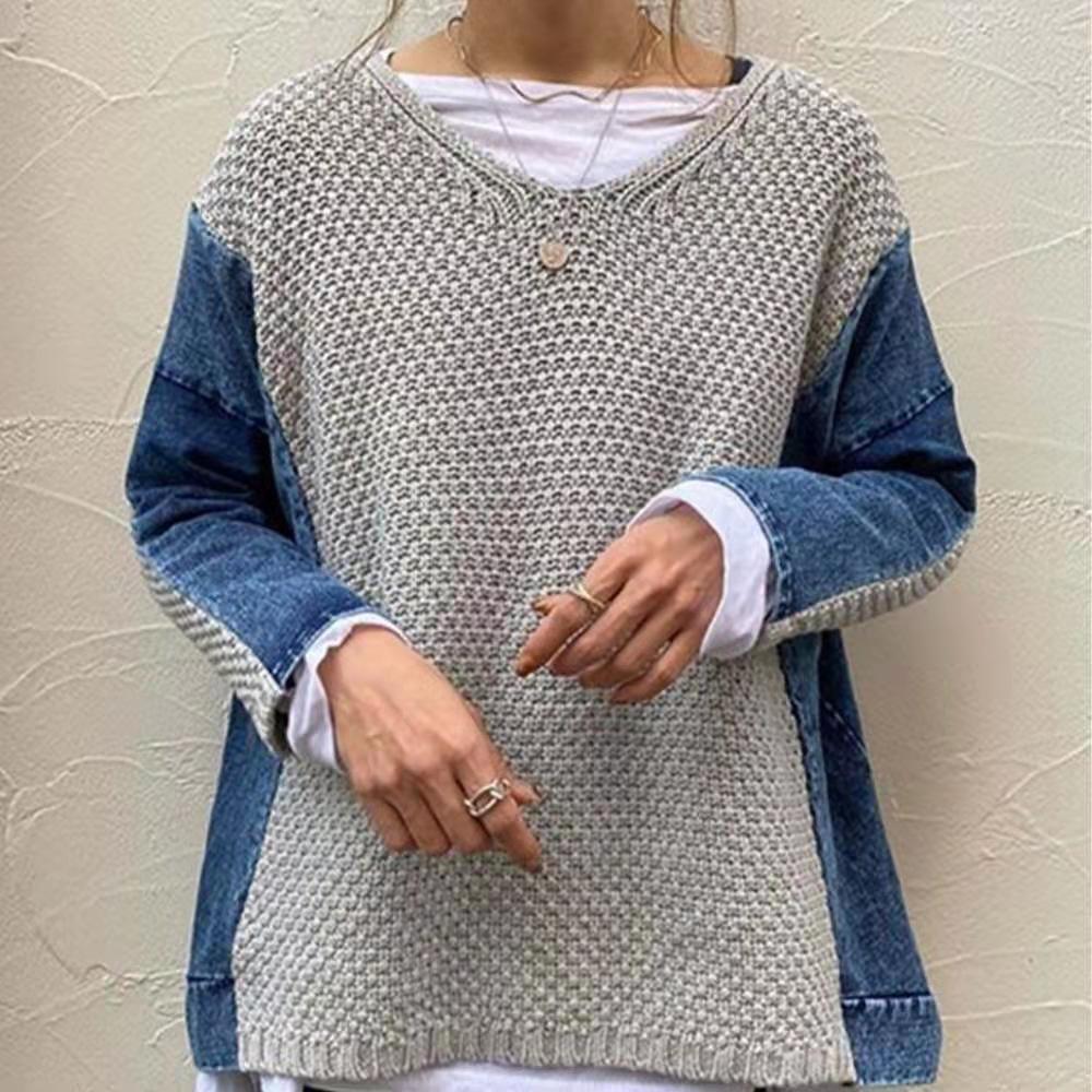 Denim Sweater