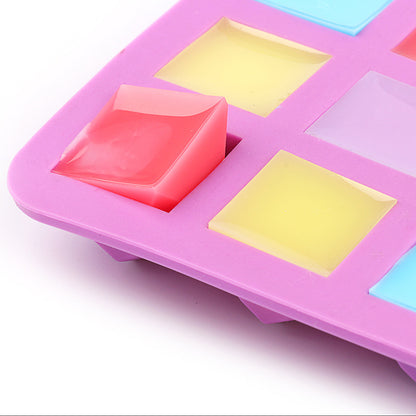 18 Grid Silicone Diamond Ice Cube Mold