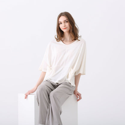 Cotton Half Sleeve Loose Pajamas Two-piece Set