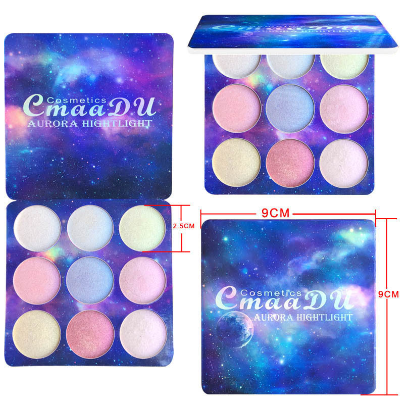 9 Color High Gloss Eye Shadow Disc