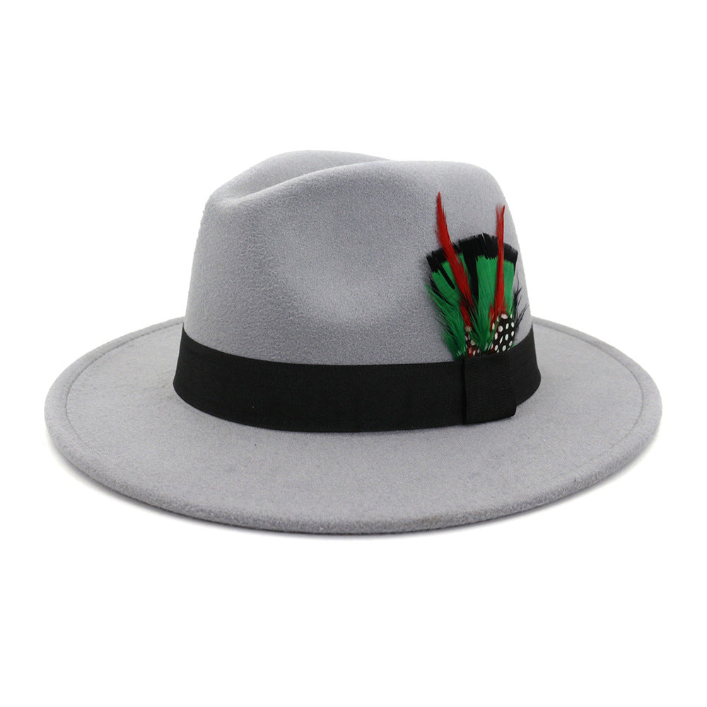 Classic Cotton Feathered Fedora