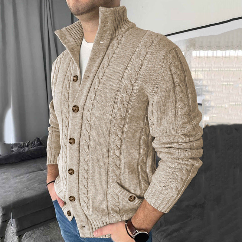 Long Sleeve Stand Collar Sweater