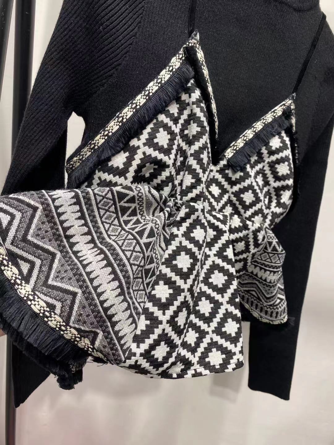 Aztec Embroidery Pullover