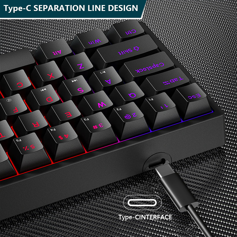 Plastic Mechanical Gaming Keyboard