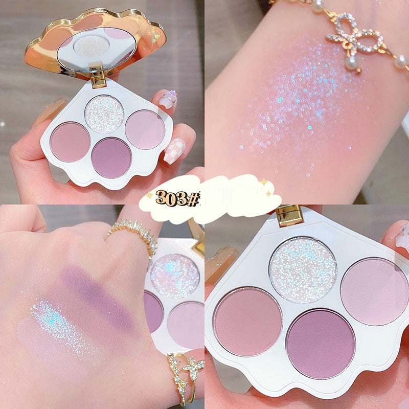 Eye Shadow Clam Shell Quad Plate