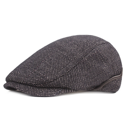 Cotton Ear Flaps Flat Cap