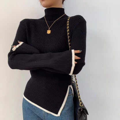 Turtleneck All Match Western Style Sweater Knitwear