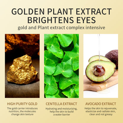 Gold/Avocado Brightening and Moisturizing Eye Mask