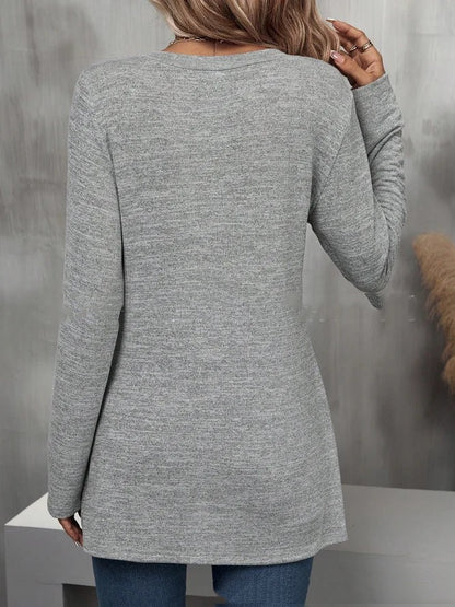 Grey Batwing Pullover