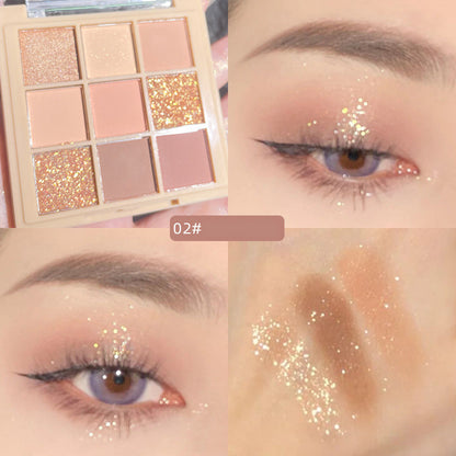 Mashed Potato Nine Color Eye Shadow Plate Earth Color Beauty Makeup