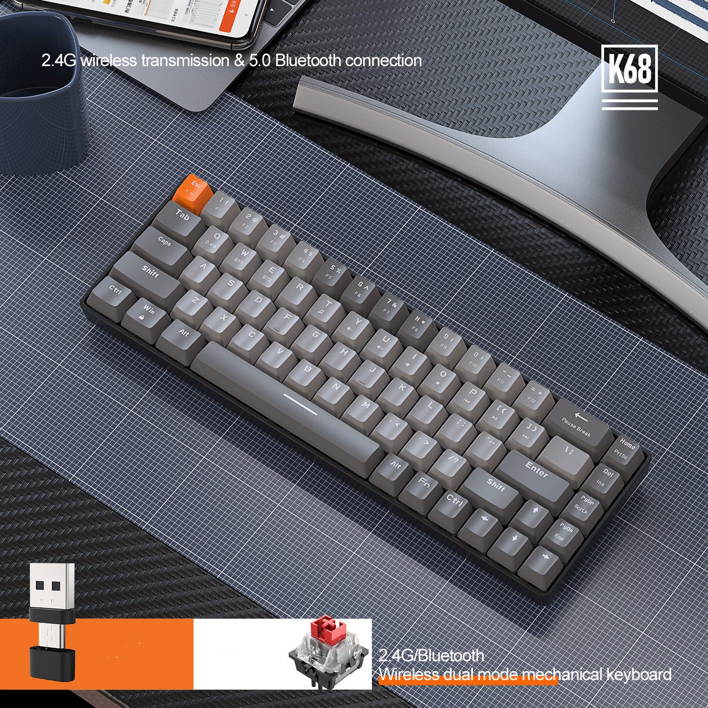 Bluetooth Backlit Mechanical Keyboard