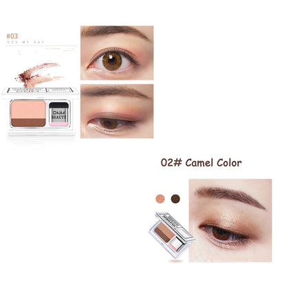 Double Color Eye Shadow Makeup Palette Glitter Palette Eyeshadow Pallete Waterproof Glitter Eyeshadow Shimmer Cosmetics