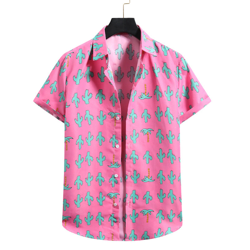 Hawaiian Style Casual Comfortable Fashion Short Sleeve