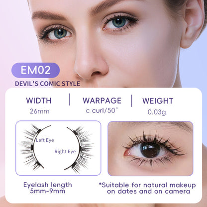 Magnetic Suction Natural Eyelashes