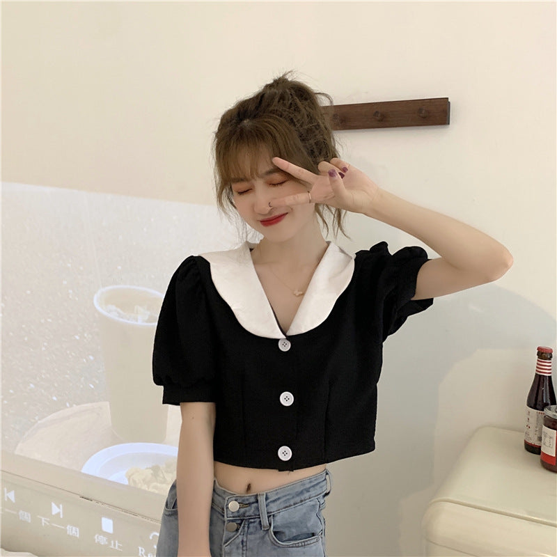 Bubble Sleeve Blouse