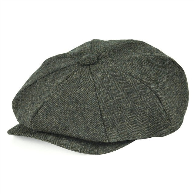 British Retro Peaky Blinder Octagonal Flat Cap