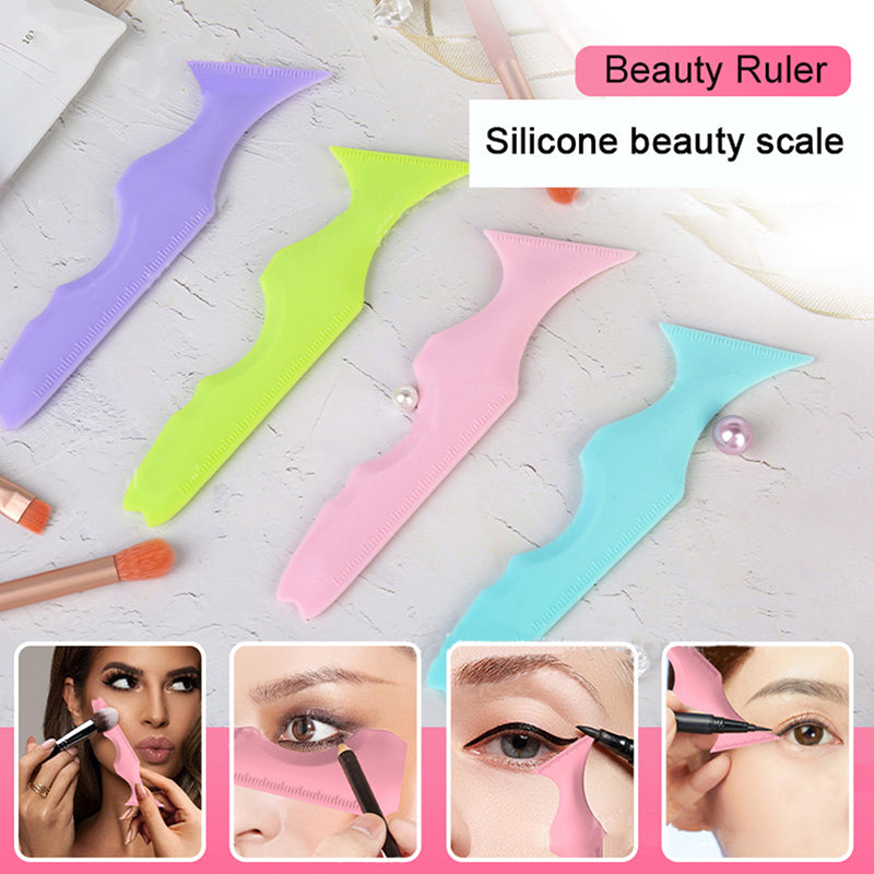 Stylish Reusable Multifunctional Silicone Eyeliner Ruler