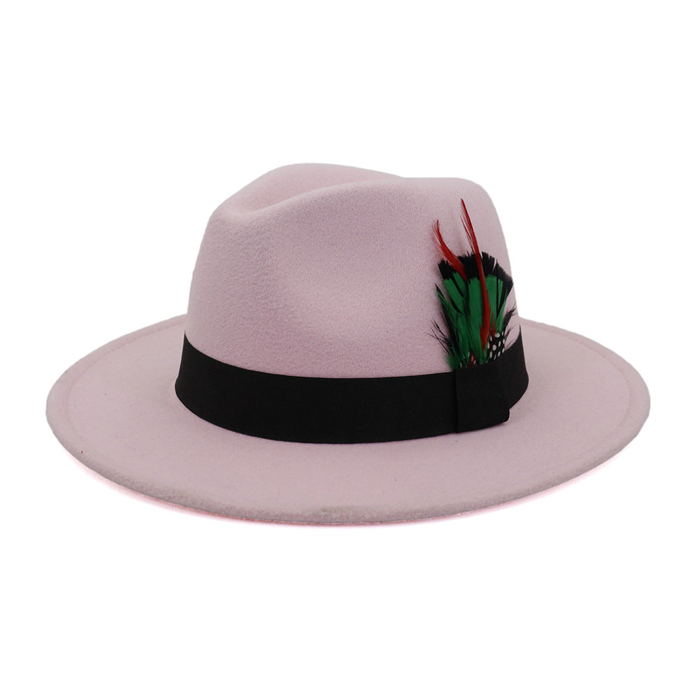 Classic Cotton Feathered Fedora