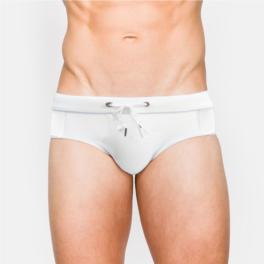 Mesh Stitching Swim Briefs