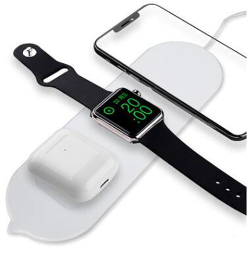 Three-in-one Wireless Charger Is Suitable For Headset, Watch, Mobile Phone