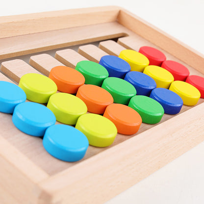 Wooden Seven-color Early Childhood Games Logic Thinking Educational Toys