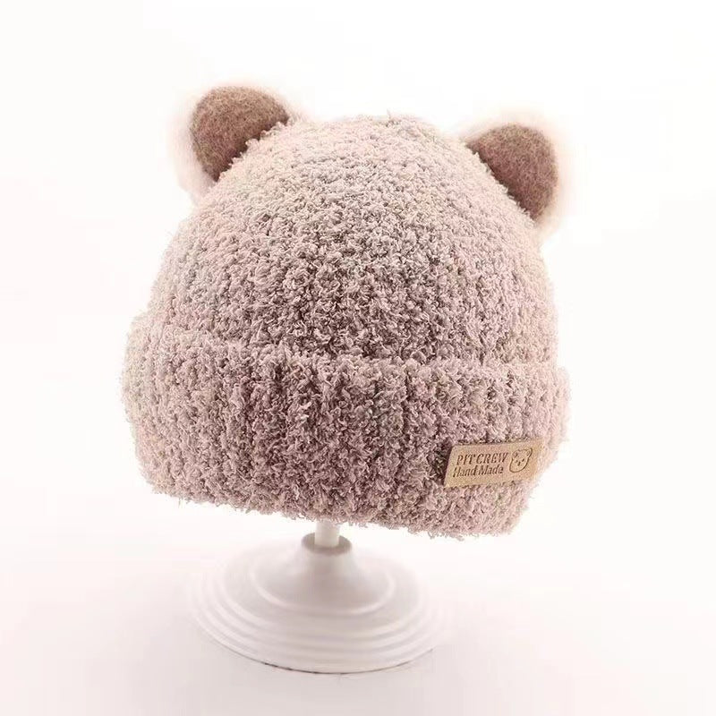 Cartoon Knitted Plush Children's Hat